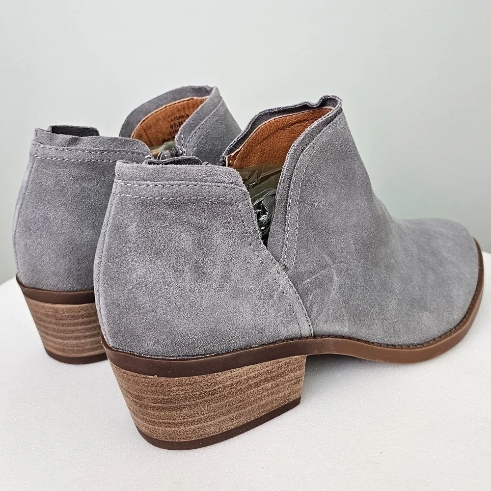 Lucky Brand Ferolia Women's Suede Bootie Gray 9.5